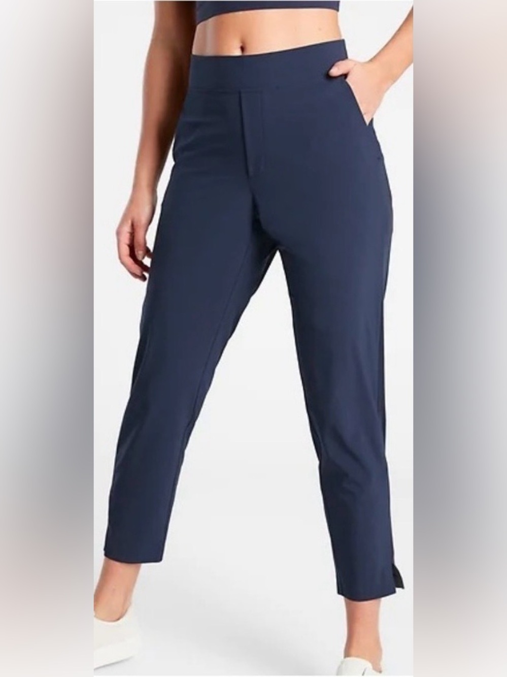 Athleta Brooklyn Jogger Navy Blue Ankle Pants